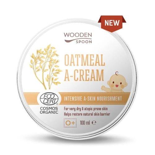 WoodenSpoon Zklidňující krém z ovesných vloček na atopický ekzém Wooden Spoon 100 ml