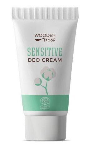 Wooden Spoon Organický krémový deodorant Sensitive s inovativním aplikátorem, 40 ml