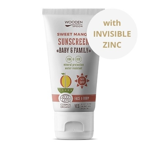 WoodenSpoon Opalovací tělové mléko Mango Baby & Family SPF50 Wooden Spoon 150ml