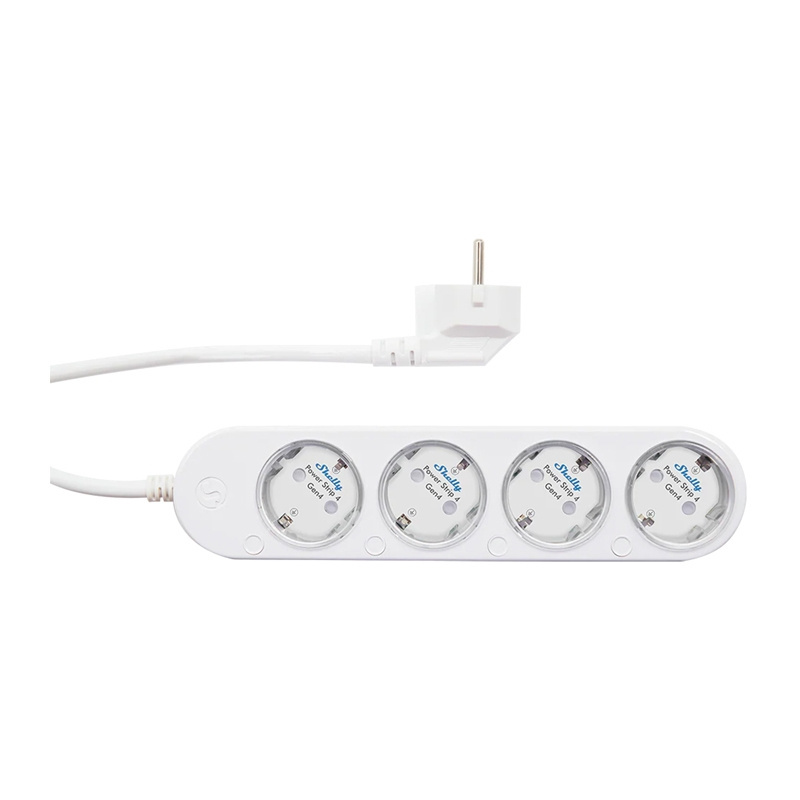 Shelly Power Strip 4 Gen4 Zigbee/Matter 12A chytrá zásuvka Bílá