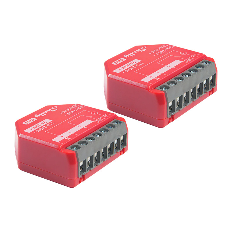 Sada 2 kusů ovladačů Shelly 1PM Gen4 s podporou Zigbee/Matter
