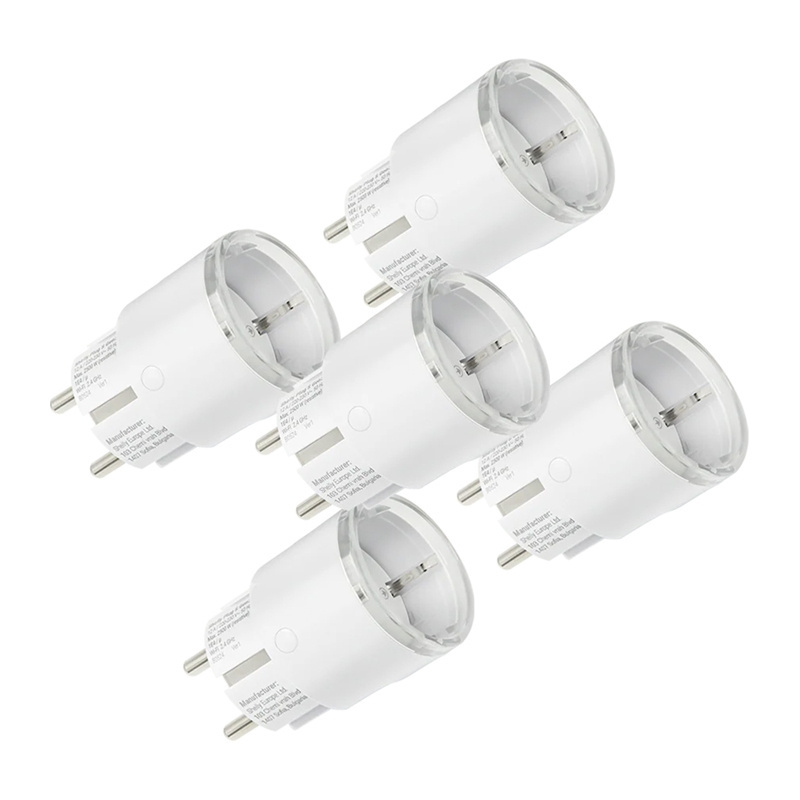 Shelly Plug S MTR Gen3 12A sada 5 chytrých zásuvek Bílá