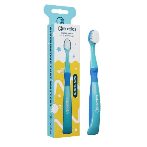 Nordics Oral Care Dětský zubní kartáček od 3+ let Soft 9240 štětin modrá mořská panna