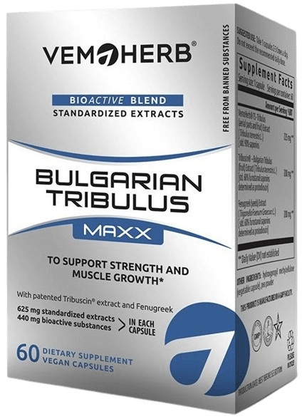 Bulharský Tribulus Terrestris MAXX - 60 kapslí (VEMOHERB)