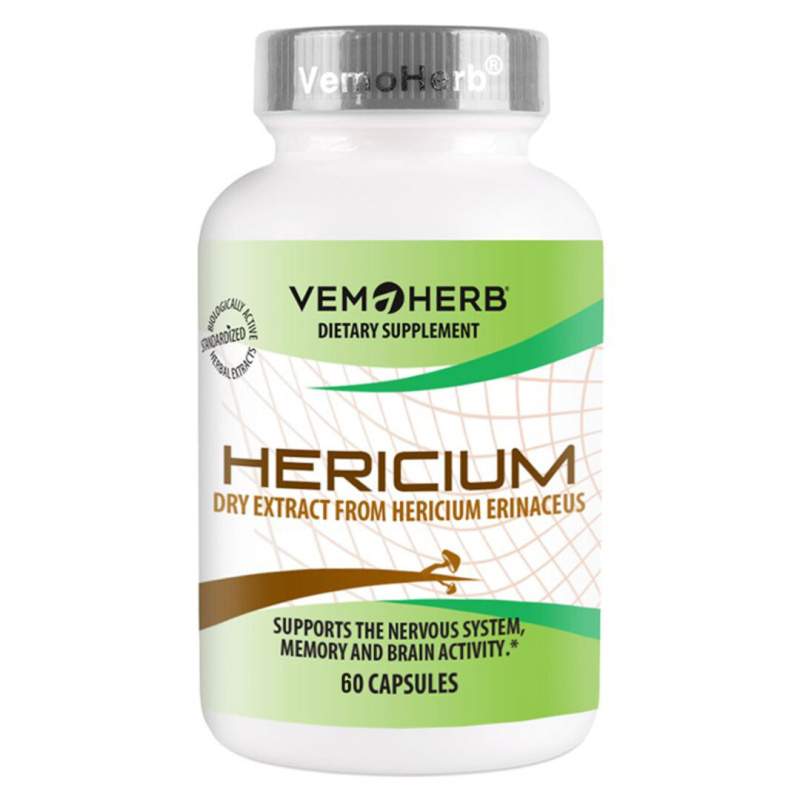 VemoHerb Hericium (Extrakt z Korálovce ježatého) 60 kapslí