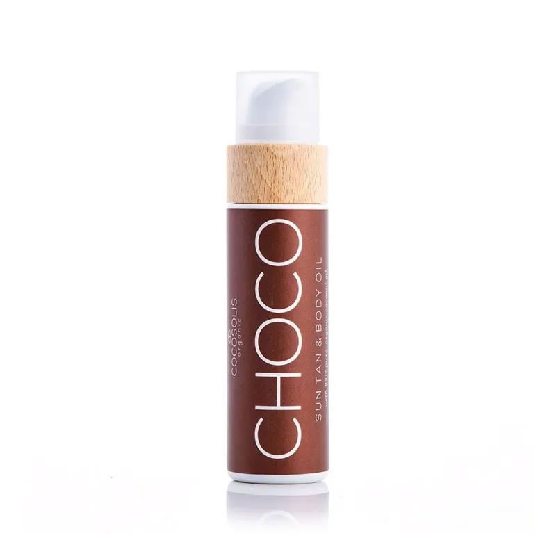 COCOSOLIS Čokoládový opalovací olej pro podporu opálení organic, 110 ml