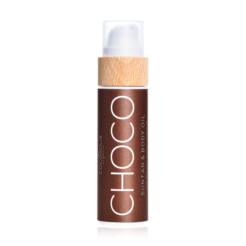 COCOSOLIS Čokoládový opalovací olej pro podporu opálení organic, 110 ml
