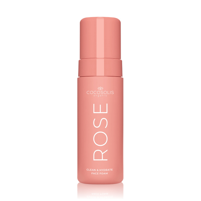 COCOSOLIS ROSE Clean & Hydrate Face Foam čisticí pleťová pěna s hydratačním účinkem 150 ml