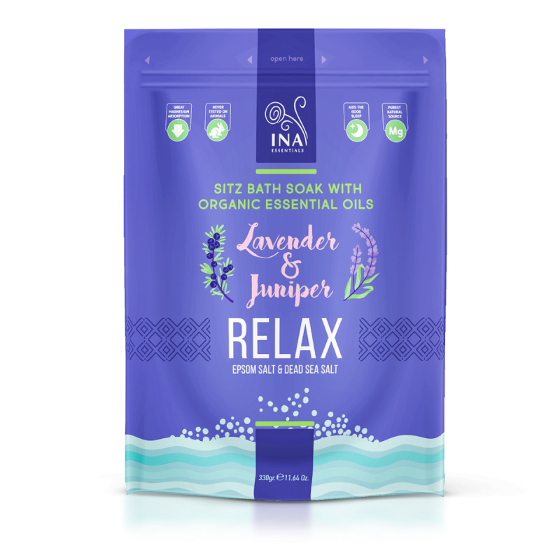 InaEssentials Relax Koupelová sůl pro uvolnění stresu 330 g