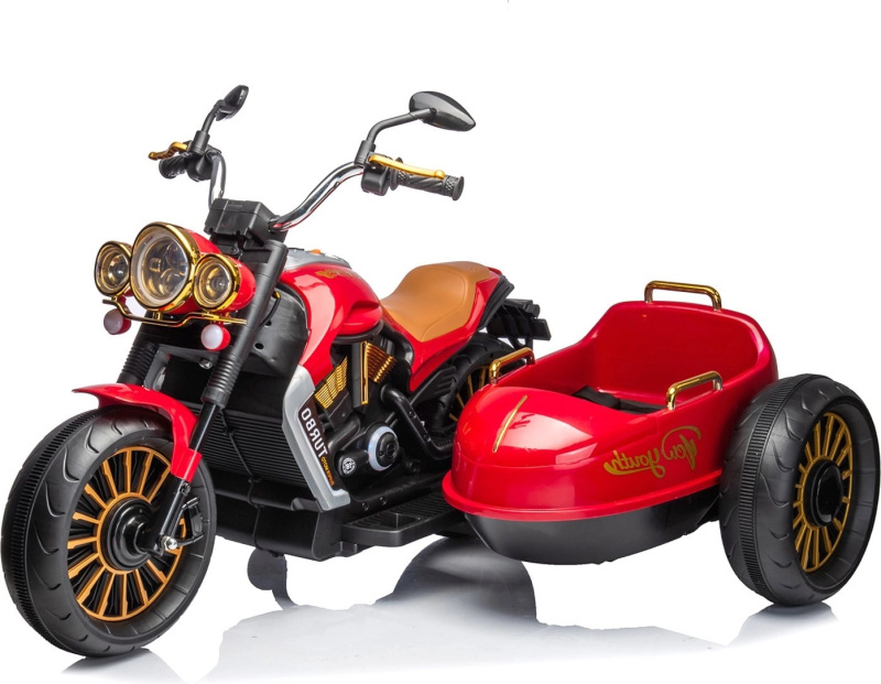 Elektrická motorka pro děti Chipolino Duo Tron červená