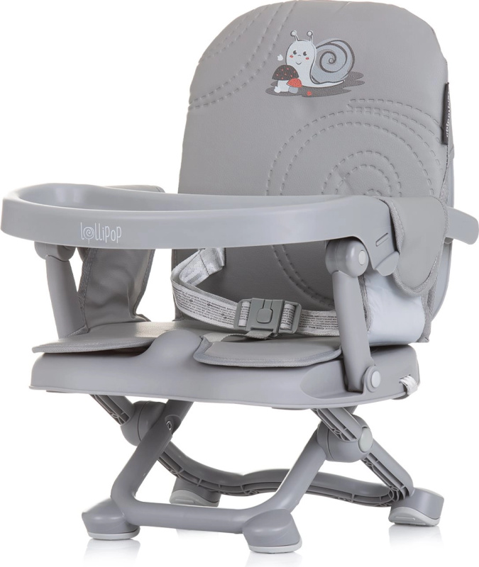 Přenosná jídelní židlička CHIPOLINO Lollipop ash grey