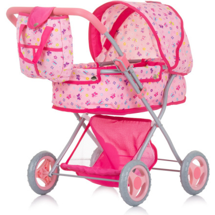 Hluboký kočárek pro panenky Dora Butterflies
