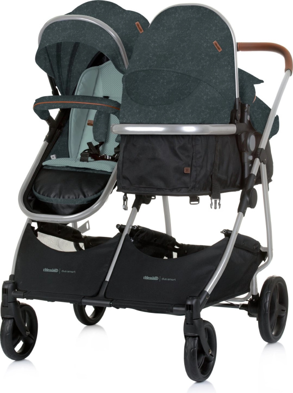 Kočárek pro dvojčata Chipolino Duo Smart Basil