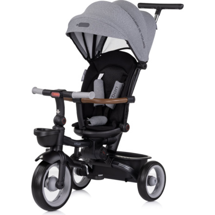 Chipolino Tříkolka se stříškou Urban 2v1 Anthracite