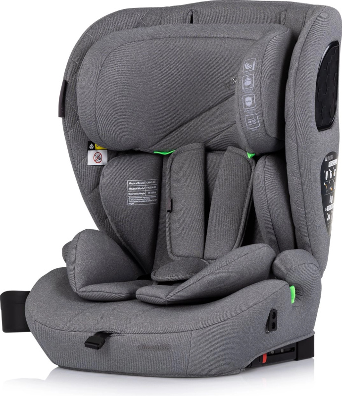 Autosedačka CHIPOLINO Tycoon i-Size 76–150 cm s ISOFIX, šedá