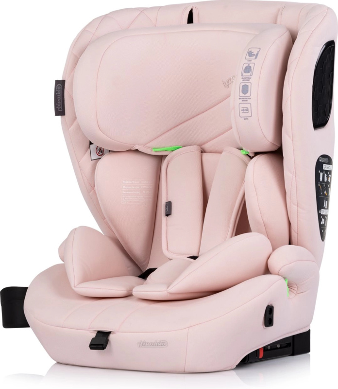 Autosedačka CHIPOLINO Tycoon i-Size 76–150 cm s ISOFIX, Pink Marshmallow