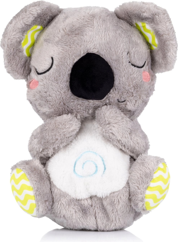 Plyšová dýchající hračka s hudbou CHIPOLINO koala zelená/šedá