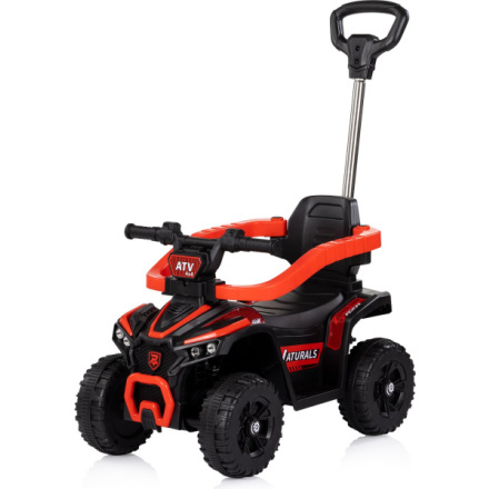 Odrážedlo s vodicí tyčí ATV červené CHIPOLINO