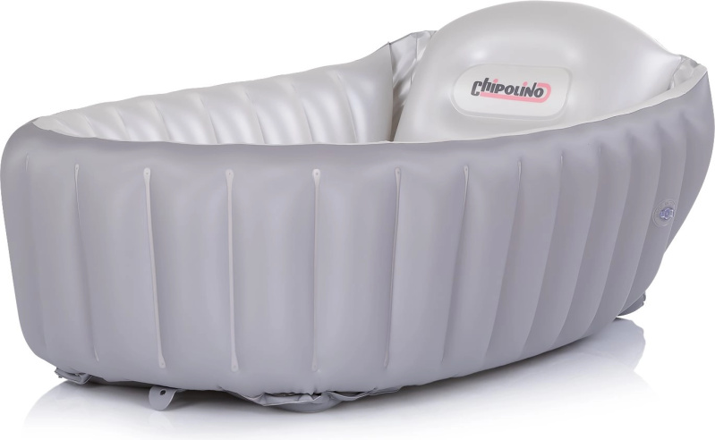 Chipolino nafukovací dětská vanička Baby Cloud šedá