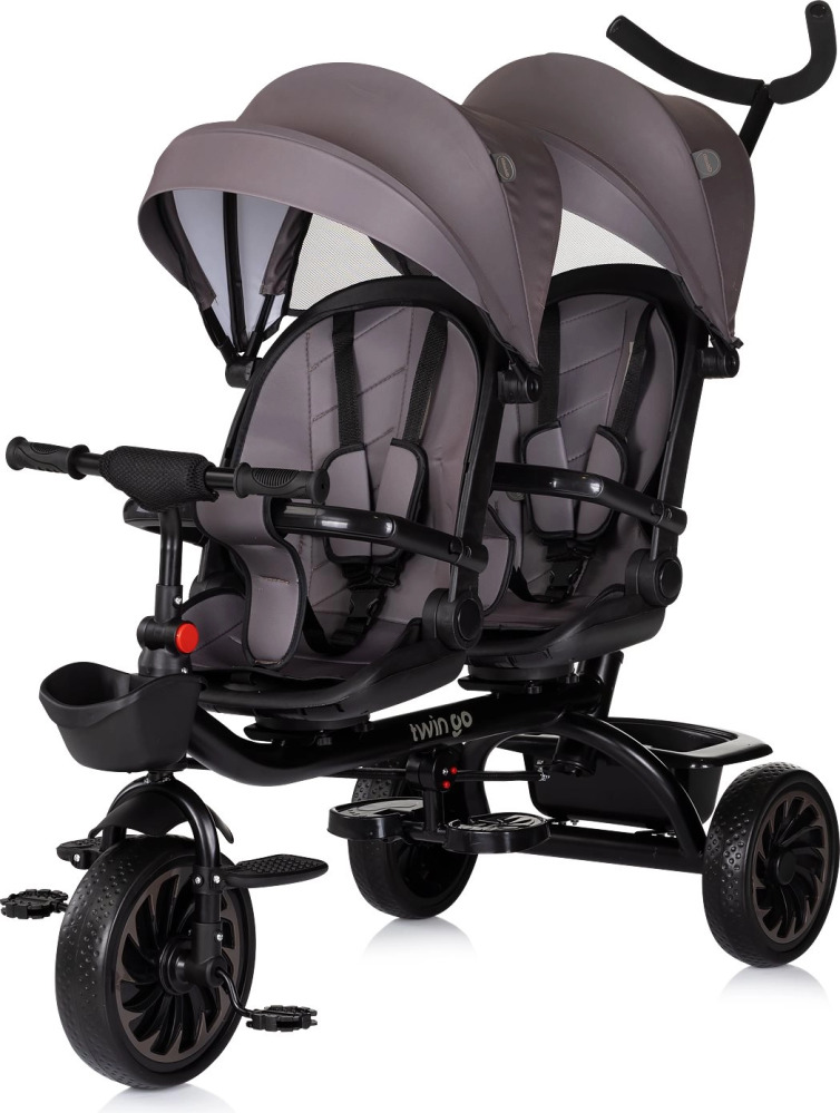Chipolino tříkolka pro dvojčata Twin Go Toffee