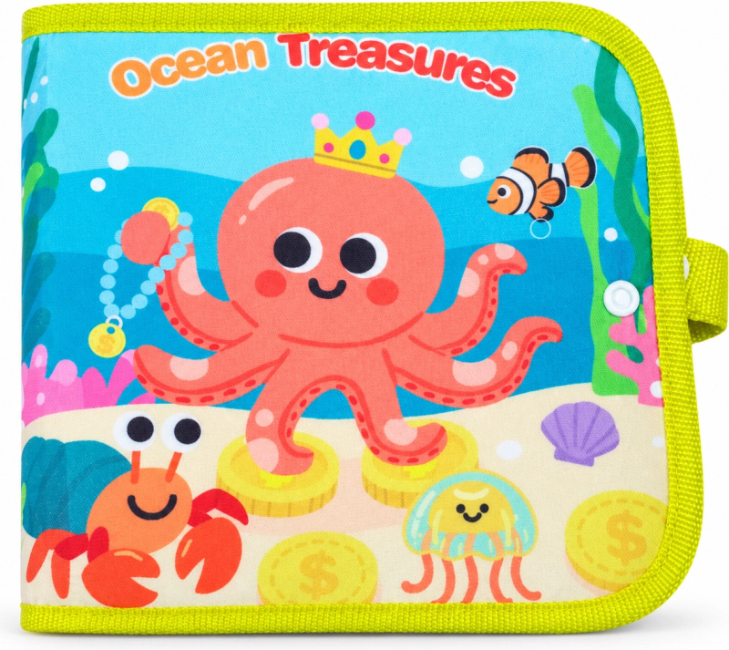 Chipolino textilní vzdělávací knížka oceán