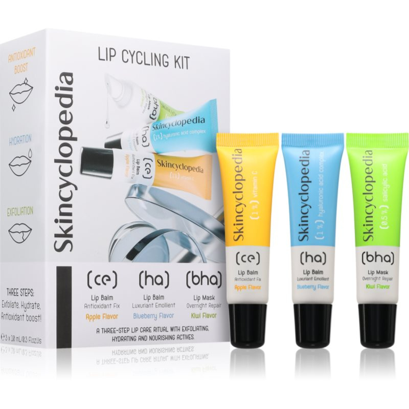 Skincyclopedia Lip Cycling Kit balzám na rty 3x10 ml