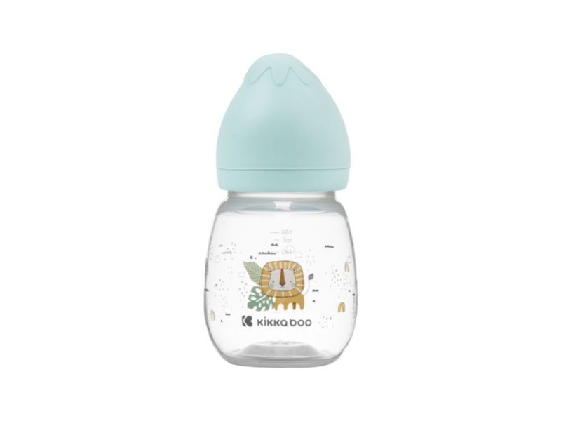 KikkaBoo Kojenecká láhev 180 ml 3m+ Savanna Mint