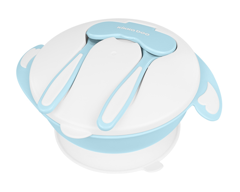 Kikkaboo Baby Bowl 4 in 1 miska 4 v 1 6 m+ Blue 1 ks