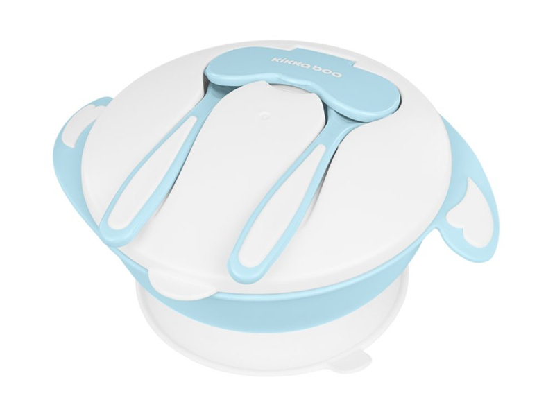 Kikkaboo Baby Bowl 4 in 1 miska 4 v 1 6 m+ Blue 1 ks