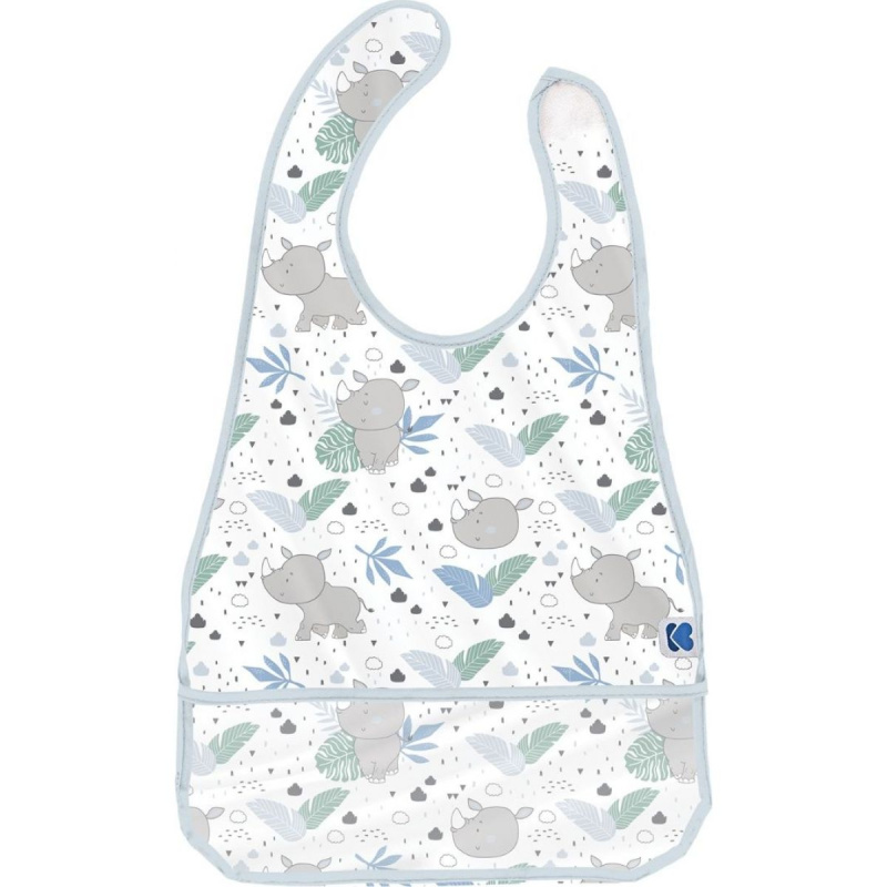 KikkaBoo Bryndák plastový s kapsou Savanna Pattern Blue