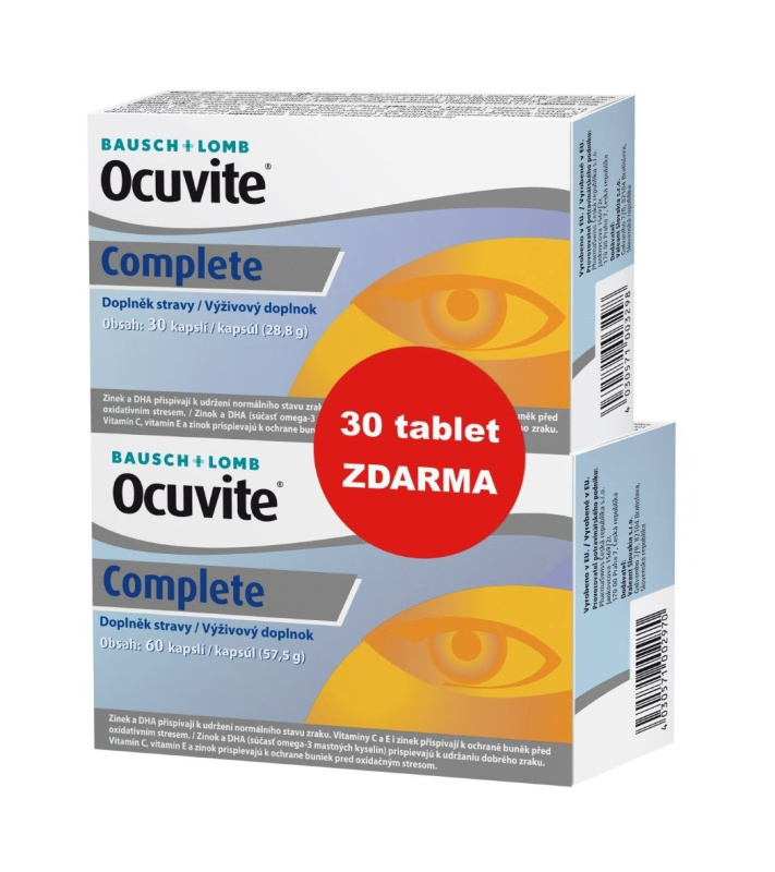OCUVITE Complete 60+30 TABLET zdarma