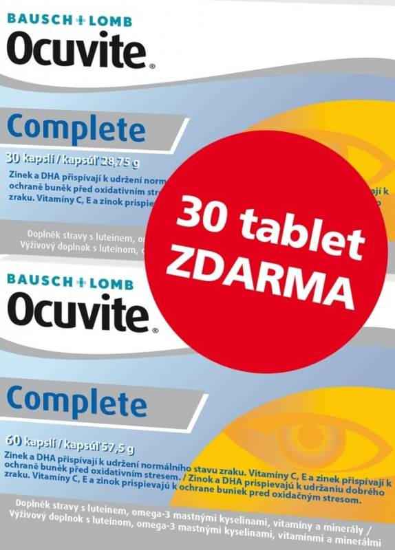 OCUVITE Complete 60+30 TABLET zdarma