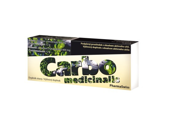 Carbo medicinalis PharmaSwiss tbl.20