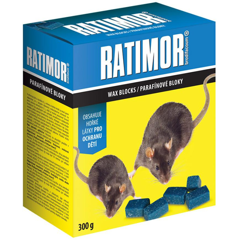 Ratimor 300 g parafinované bloky