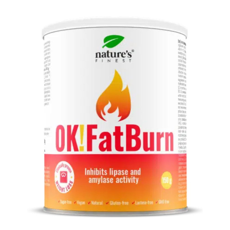 NutrisSlim OK! Fat Burn, Čaj na spalování tuků, 150 g