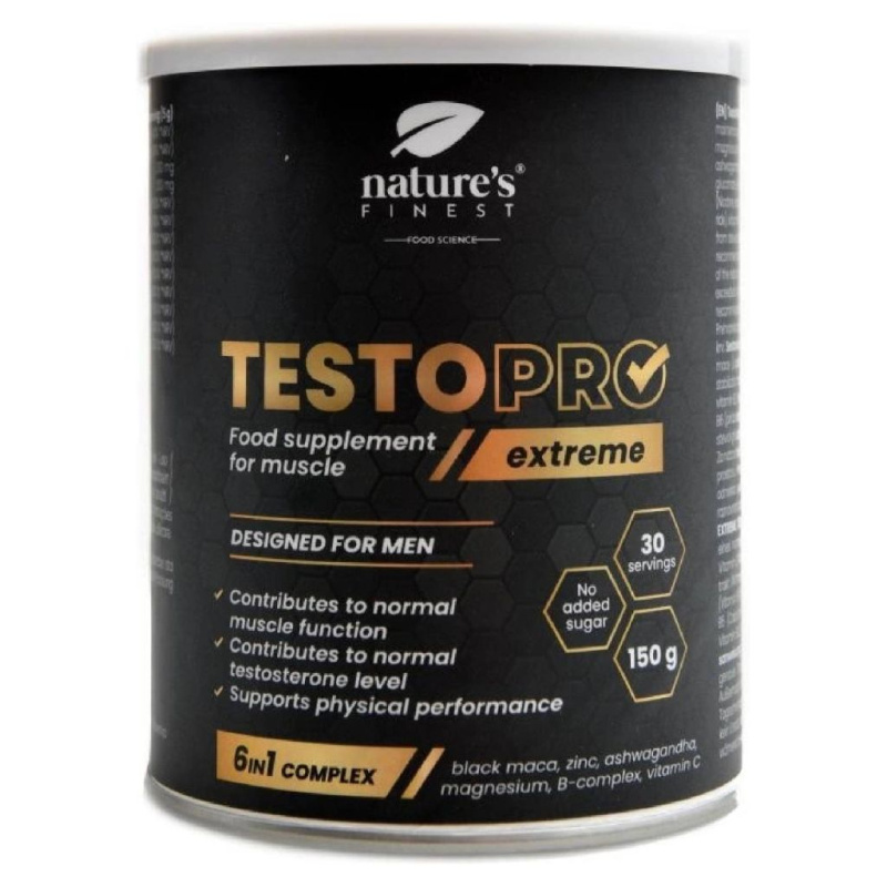 NutrisSlim TestoPro Extreme, Podpora testosteronu, 150 g