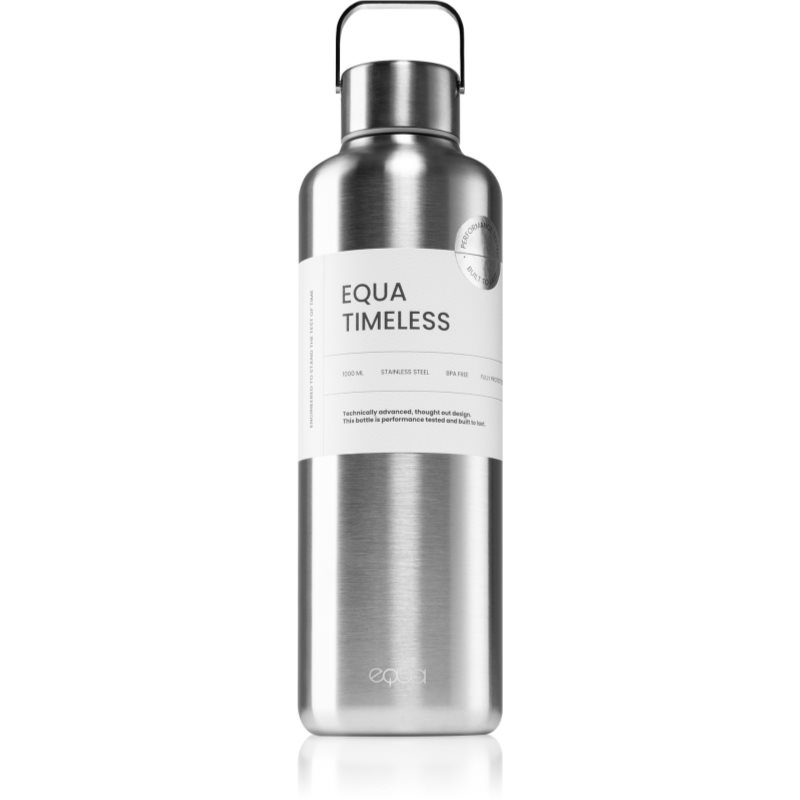 Equa Timeless nerezová láhev na vodu barva Steel 1000 ml