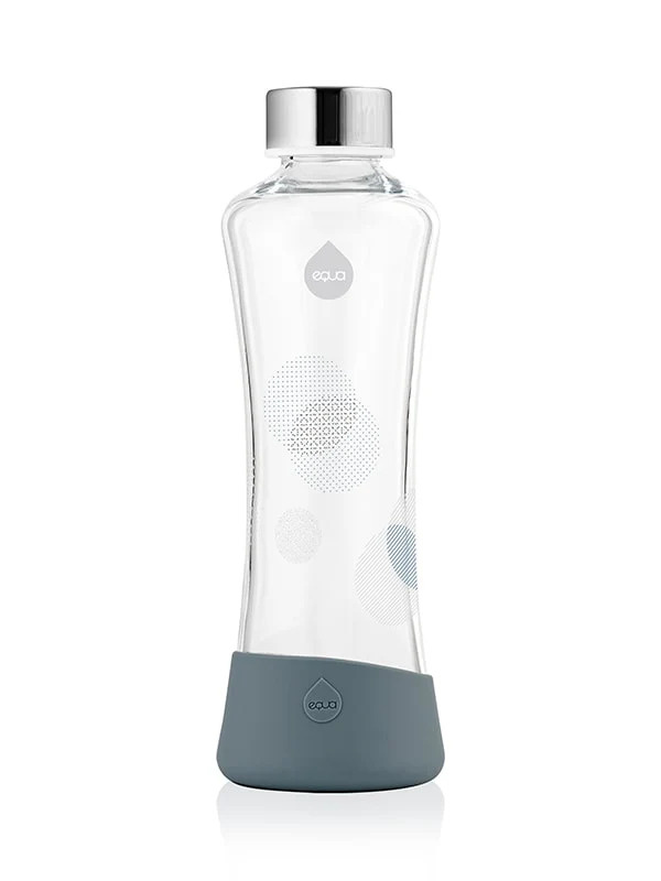 Skleněná lahev EQUA Metallic Silver 550 ml