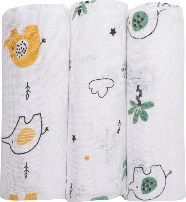 BUBABA Tetra pleny Slon 80 x 80 cm 3ks
