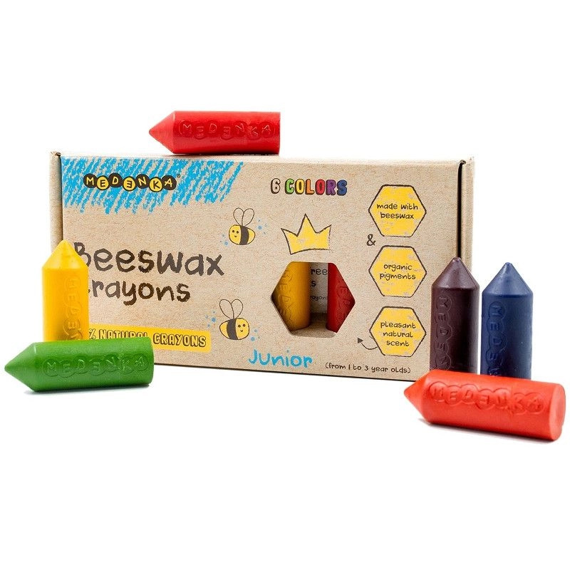 Ekologické voskové pastelky Junior 6 ks