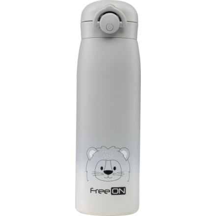 FreeON Termoska nerezová 480 ml - šedá