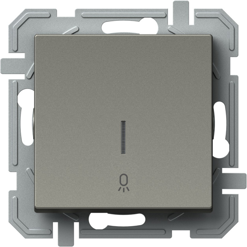TEM TLAČÍTKO JEDNOPÓLOVÉ 10A 250V~ IN 02 TI IN02 titan