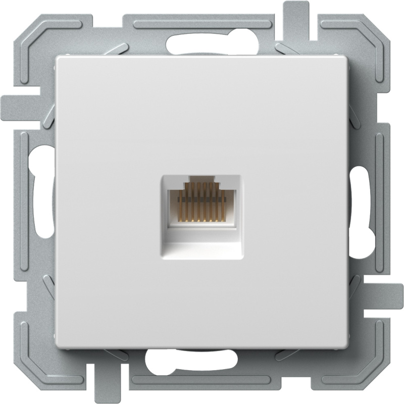 Zásuvka datová TEM Logiq CAT5E 1× RJ45 bílá