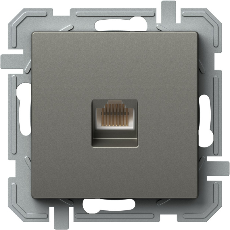TEM ZÁSUVKA CAT6s KS RJ45 8/8 SLIM TI XO titan