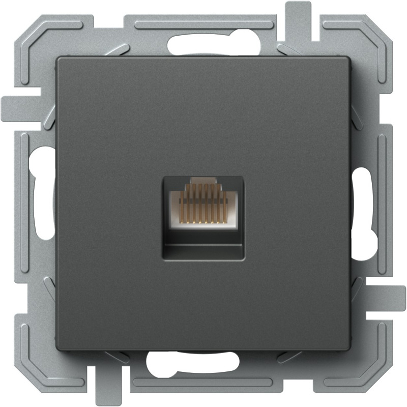 TEM ZÁSUVKA CAT6s KS RJ45 8/8 SLIM AT XO antracit