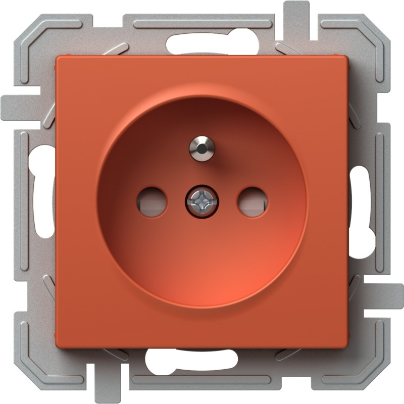 TEM ZÁSUVKA FRANCOUZSKÁ 2P+E 16A 250V~ OR XO oranžová
