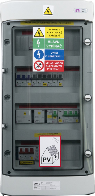 Rozvodnice AC pro hybridní měniče ETI RPO-H25-SM IP 65 pro GoodWe/Growatt/Solax