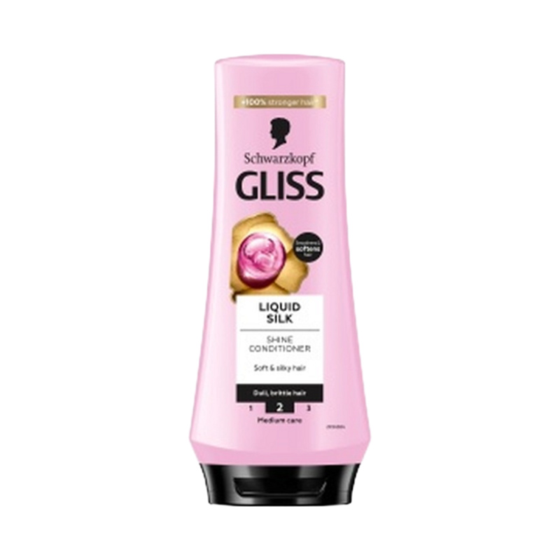 Schwarzkopf Gliss Liquid Silk regenerační balzám pro posílení a lesk vlasů 200 ml