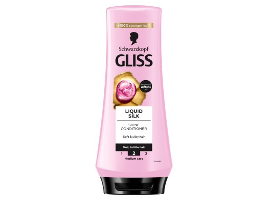Schwarzkopf Gliss Liquid Silk regenerační balzám pro posílení a lesk vlasů 200 ml