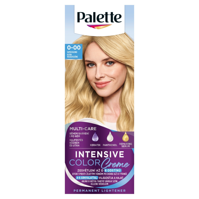Schwarzkopf Palette Intensive Color Creme permanentní barva na vlasy odstín 0-00 E20 Super Blond 1 ks